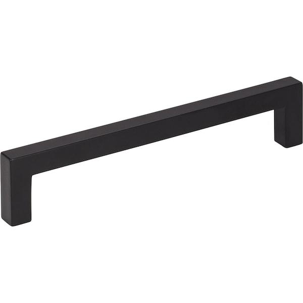 Elements 128 mm Center-to-Center Matte Black Square Stanton Cabinet Bar Pull 625-128MB - main